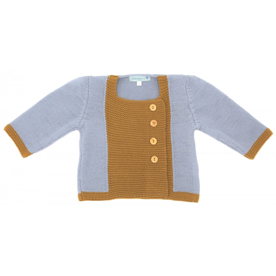 Gilet Bebe Laine Merinos Layette Naissance Livraison Offerte