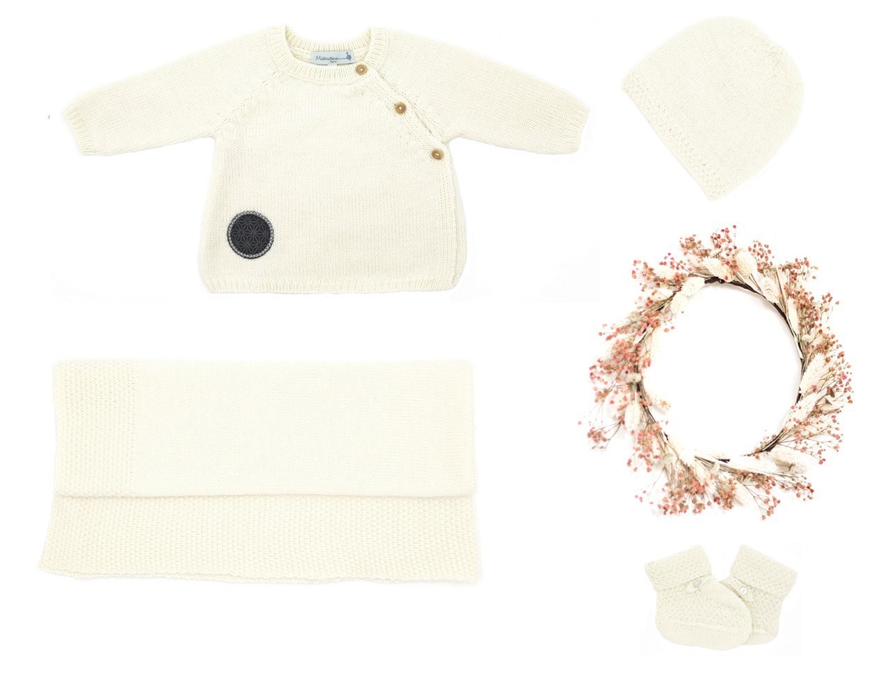 Layette Pr matur Tricot 100 Laine M rinos